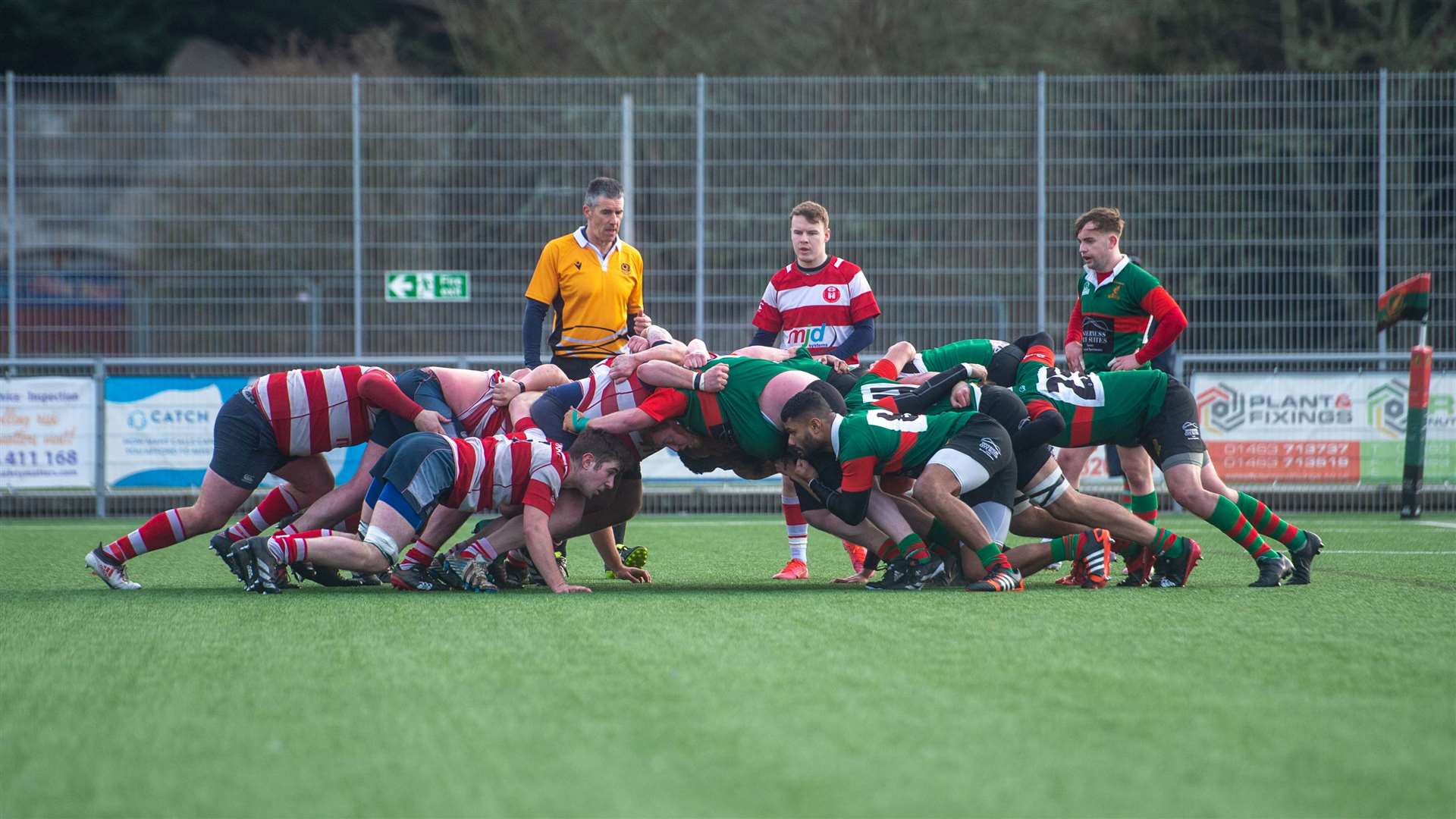 Highland RFC v Moray, Highland Rugby Club, Canal Park, Inverness...action from the game...Picture: Callum Mackay..