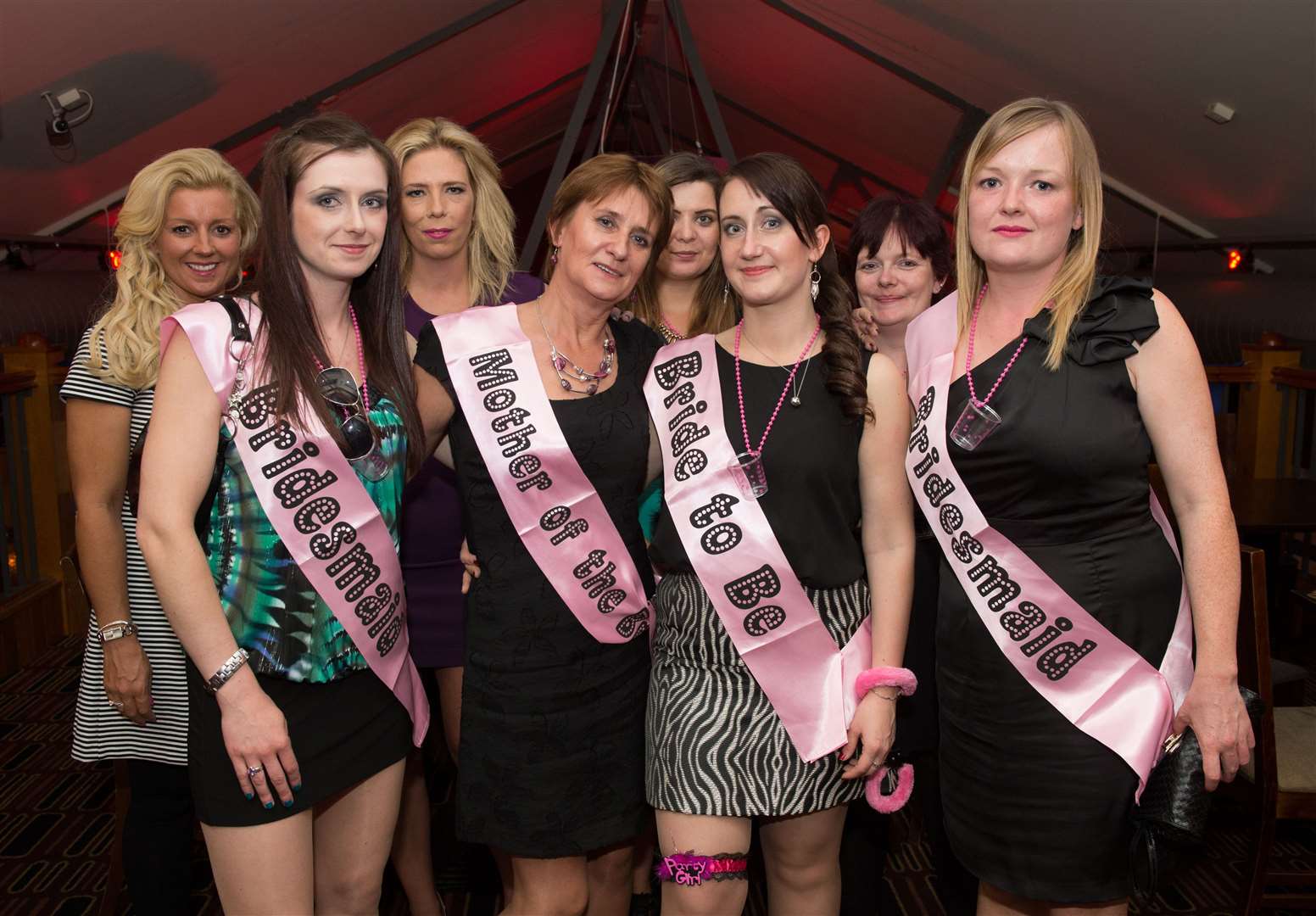 Hen night in Auctioneers for Lynn Farquharson (front right). Picture: Callum Mackay.