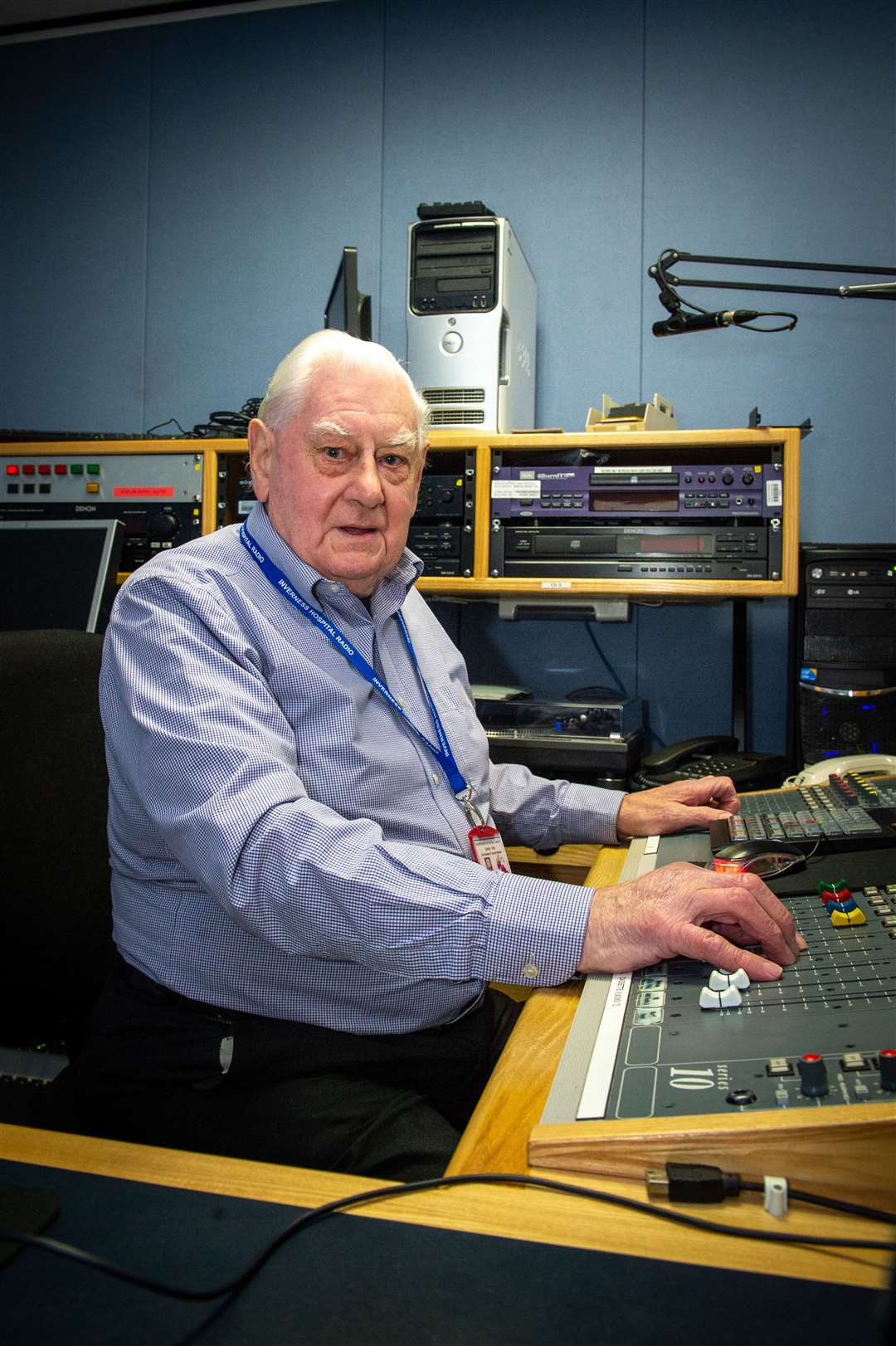 Inverness Hospital Radio - Donnie Aird who was the co-founder of Inverness Hospital Radio 50 years ago...Picture: Callum Mackay..