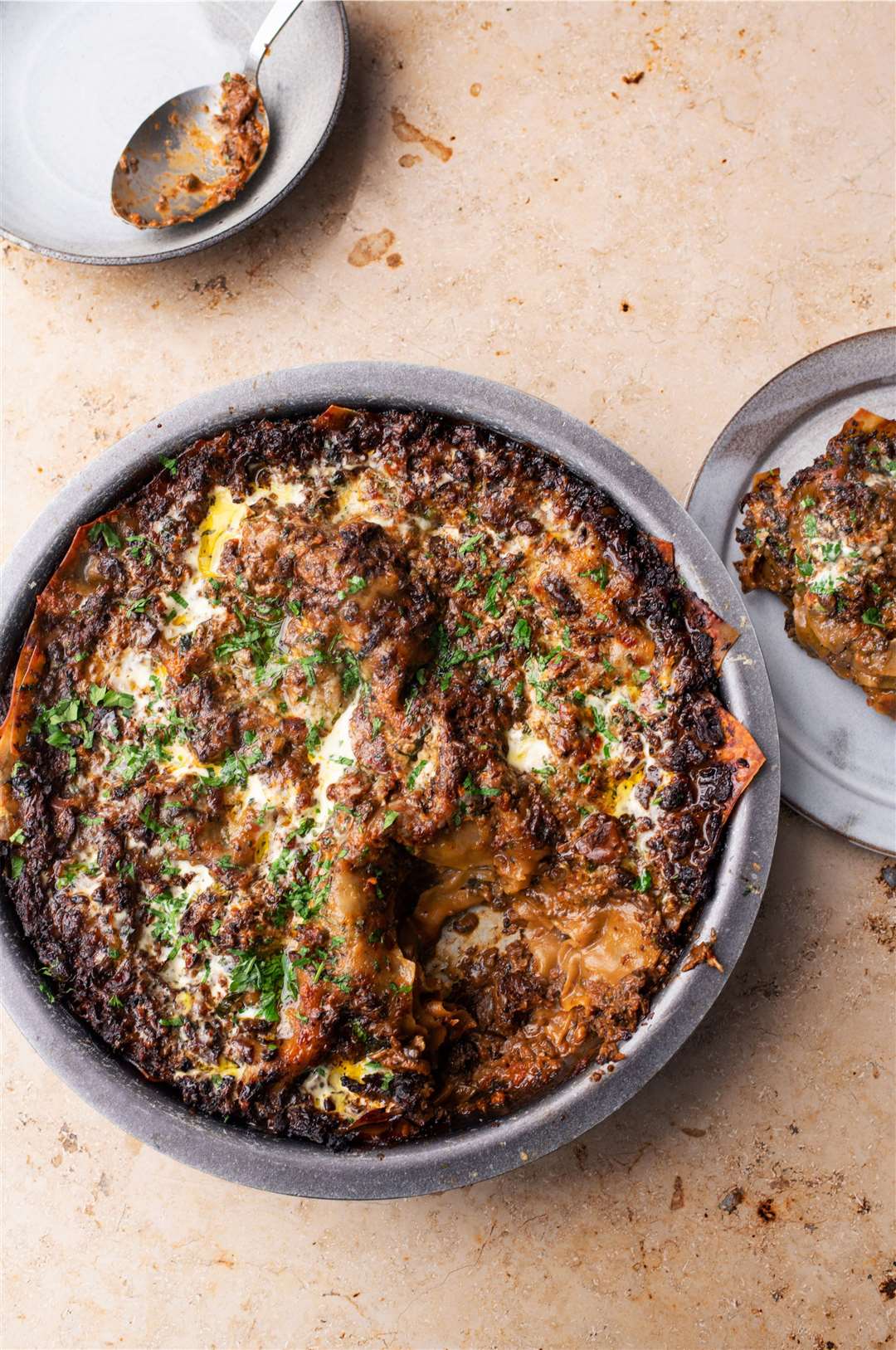 Spicy mushroom lasagne from Ottolenghi Flavour by Yotam Ottolenghi and Ixta Belfrage (Ebury Press, £27). Picture: Jonathan Lovekin/PA.