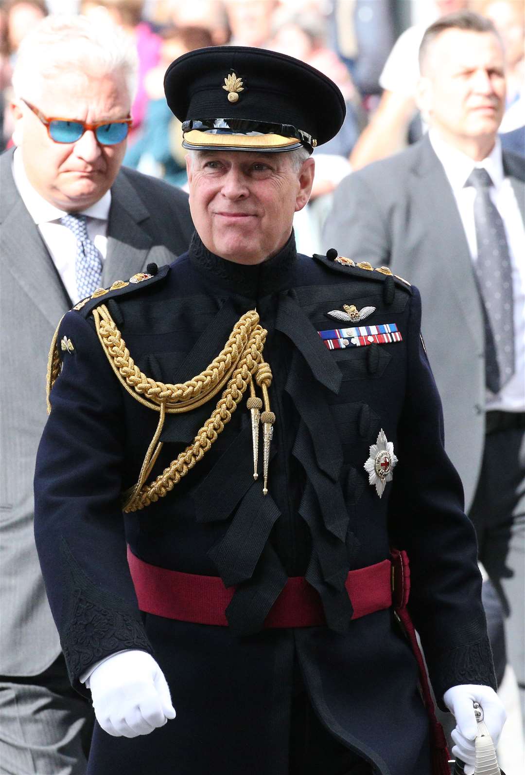 The Duke of York, in his role as colonel of the Grenadier Guards, at a memorial in Bruges in 2019 (Jonathan Brady/PA)