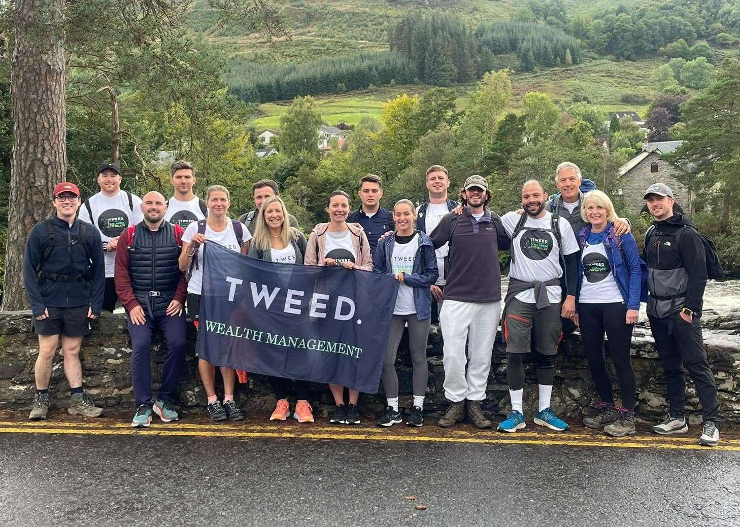 Team Tweed take part in an annual charity event by carrying out a variety of challenges.