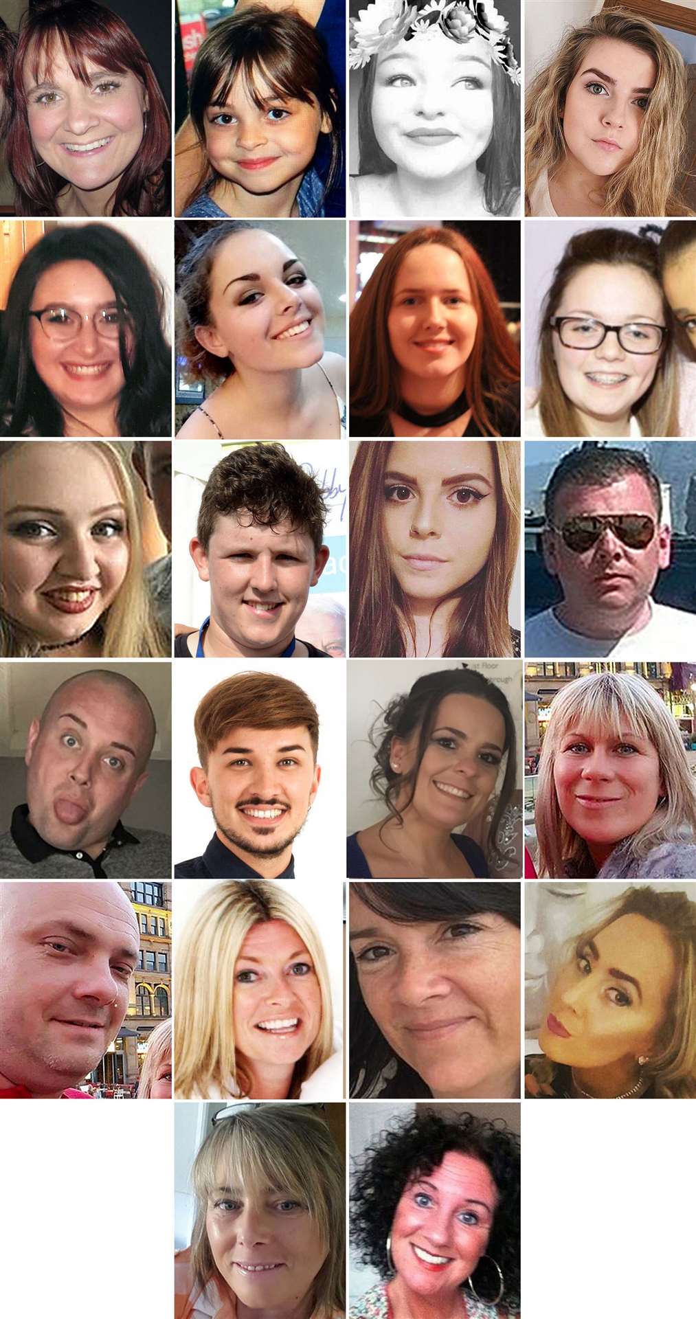 The 22 people killed in the Manchester Arena bombing were aged between eight and 51 (Greater Manchester Police/PA)