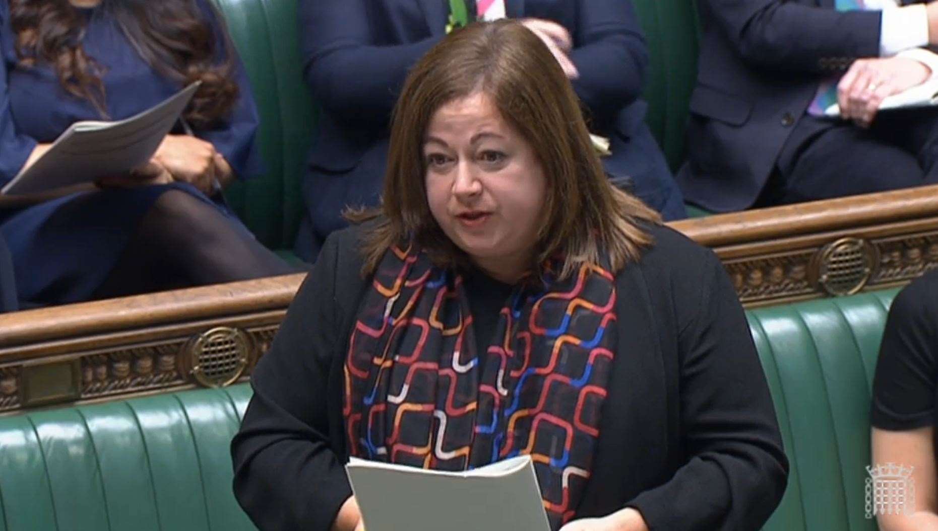 SNP deputy Westminster leader Kirsten Oswald blasted both Tory hopefuls for failing to put forward a credible plan to deal with the cost-of-living crisis (House of Commons/PA)