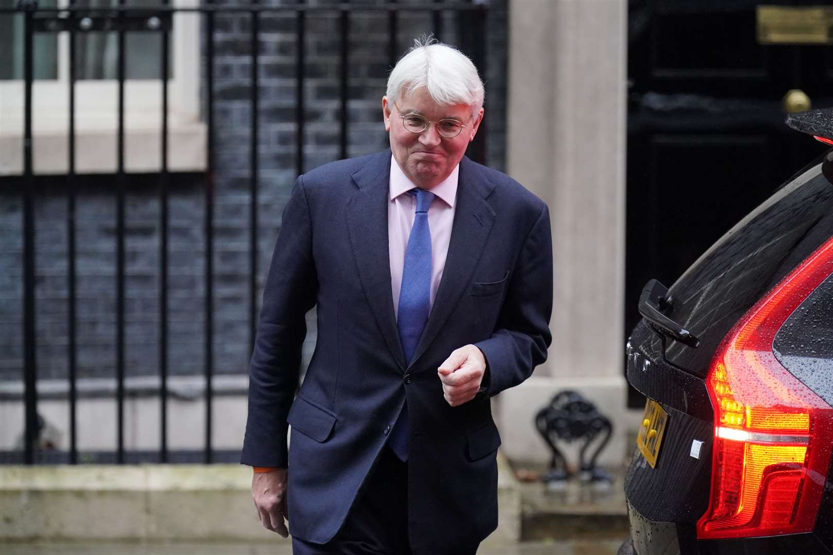 Foreign Office minister Andrew Mitchell leaving 10 Downing Street (PA)