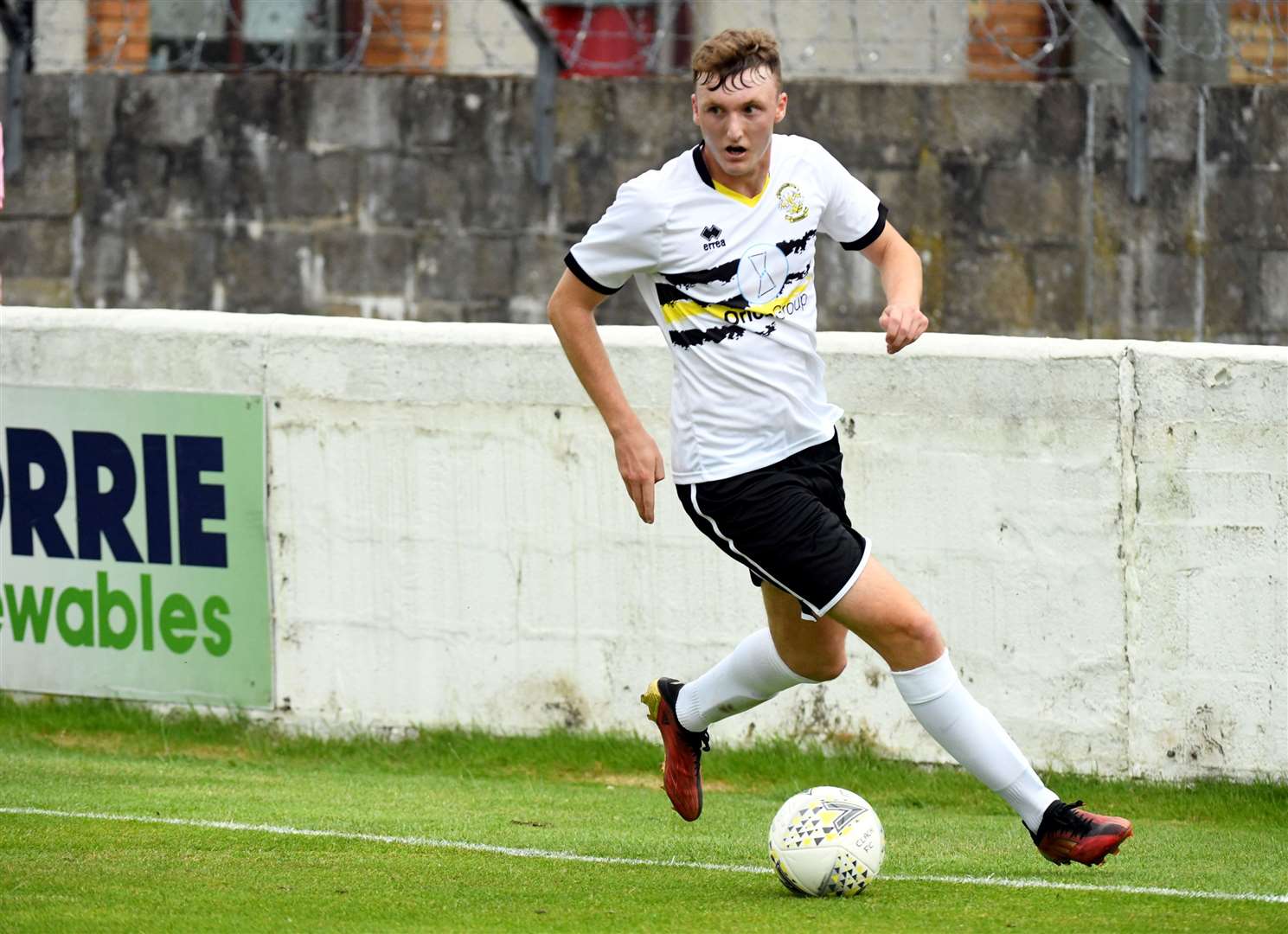 Connor Bunce scored twice against Rothes to help Clach into the North of Scotland Cup final. Picture: James Mackenzie