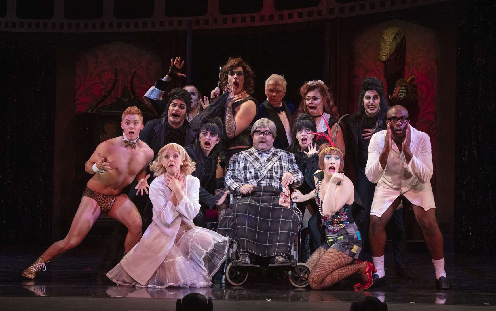 The cast of The Rocky Horror Show at Eden Court till Saturday. Picture: David Freeman