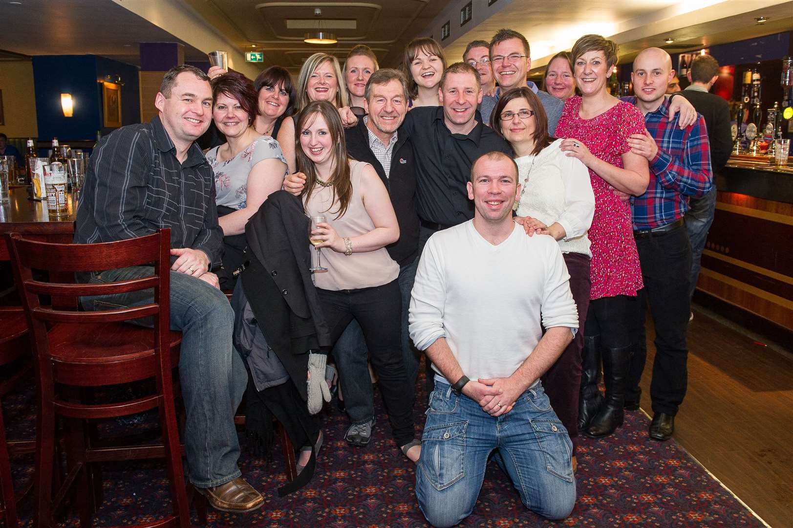 City Seen 12JAN 2013..Jog Scotland Club on a night out in Wetherspoons...Picture: Callum Mackay. Image No. 020851.