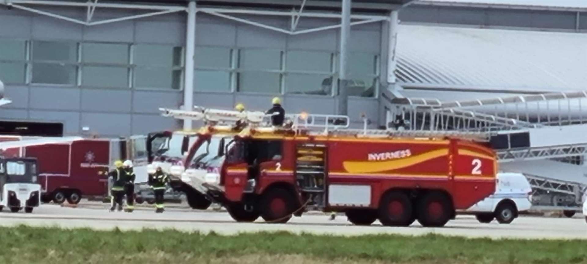 The incident at Inverness Airport.