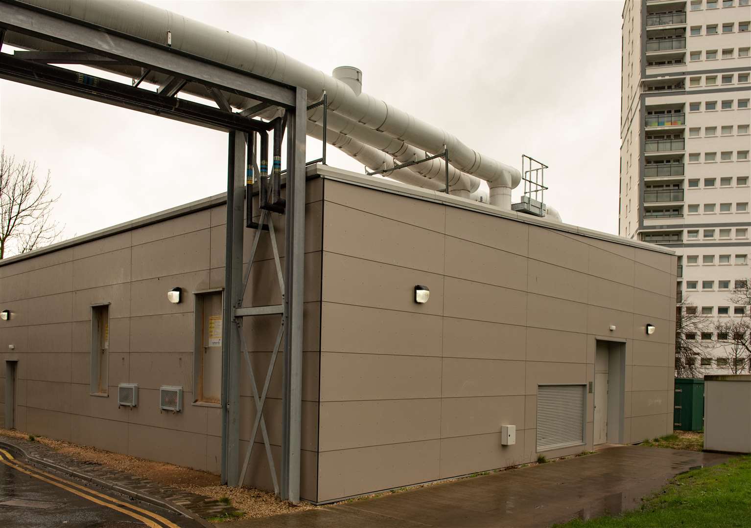 District heating systems such as this one in Broomhill, Glasgow, offer scope to reduce carbon emissions from heat.