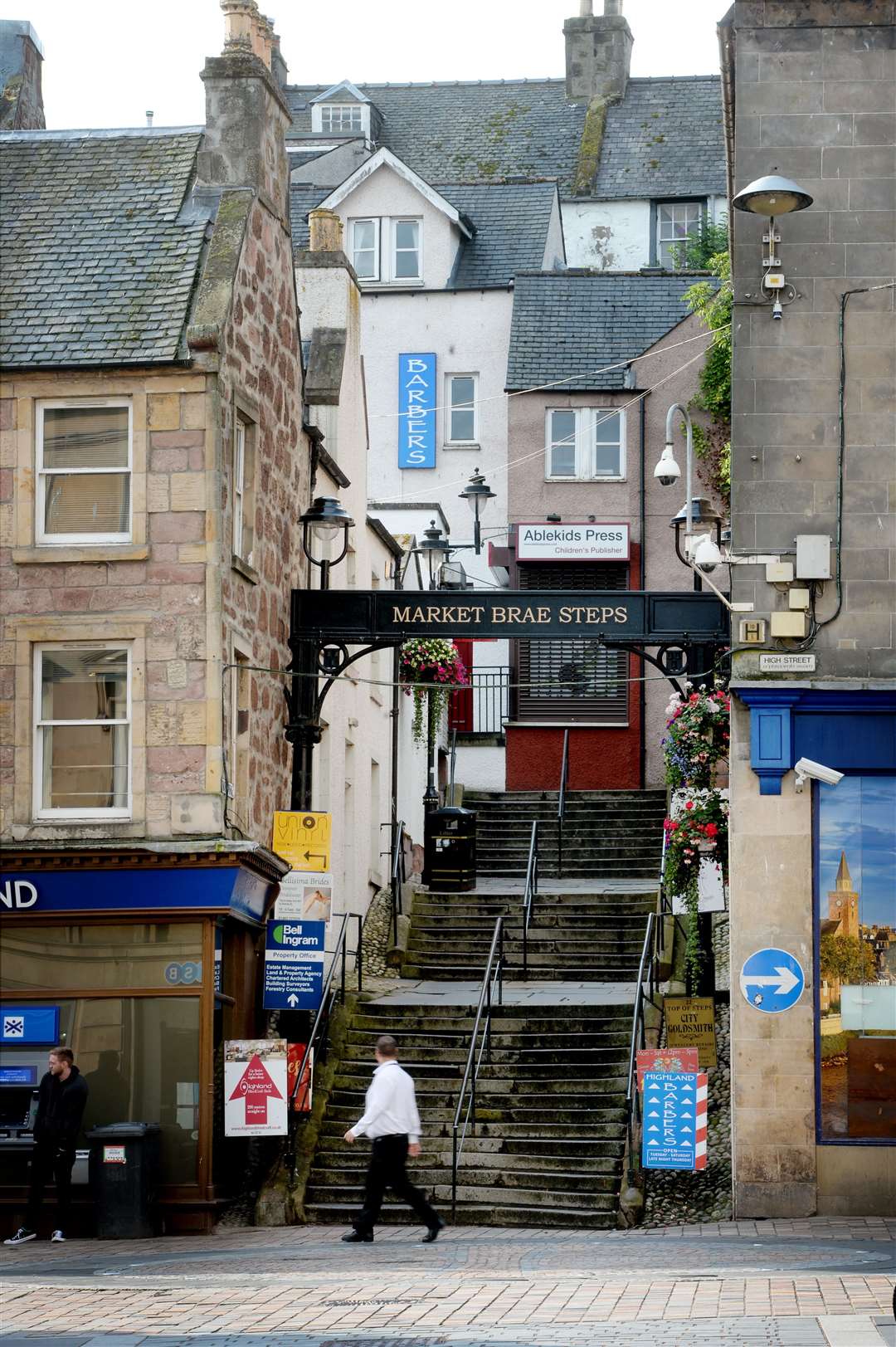 Market Brae steps locator 2018...Market Brae steps locator.Picture: SPP. Image No. ..