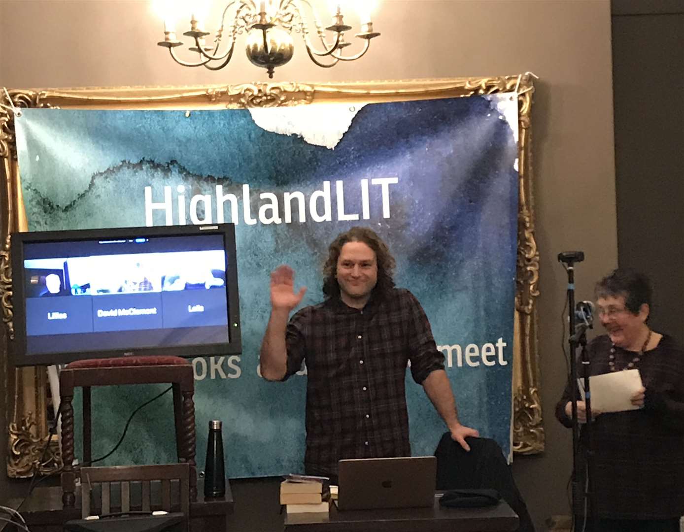 Crime writer Gareth Halliday guested at HighlandLIT.