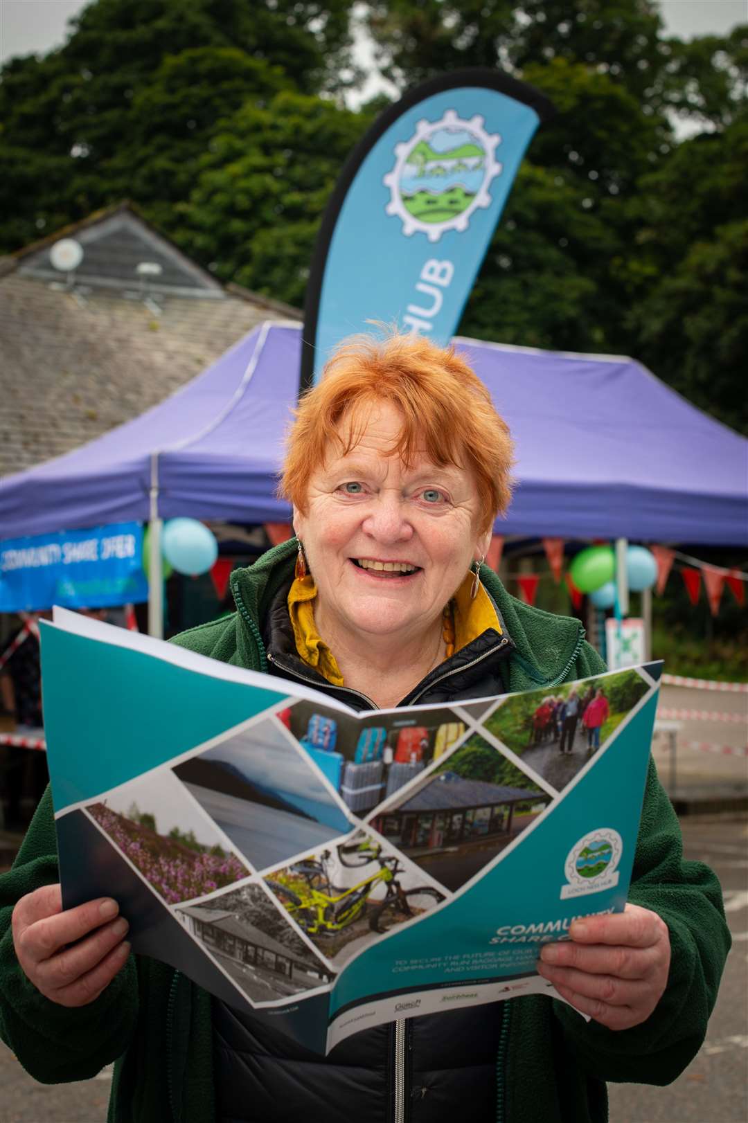 Council leader Margaret Davidson popped by to pick up a prospectus. Picture: Callum Mackay