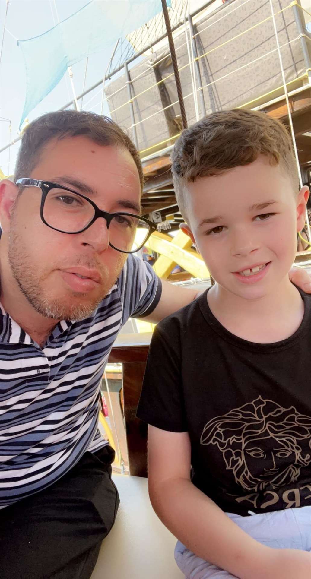 Nurse Ali Abunejmeh and his eight-year-old son have found themselves stuck in Turkey in a wrange over Mr Abunejmeh's evidence of UK residency.