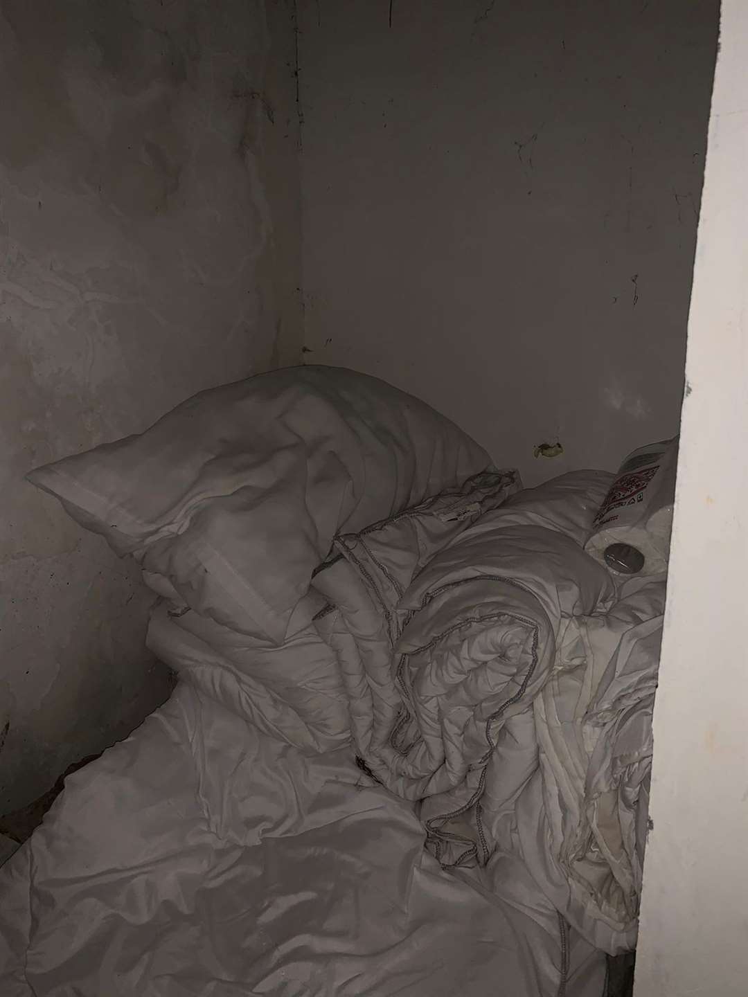The basement of her apartment block in Lviv where Hanna Hordynska sheltered before she escaped Ukraine (Hanna Hordynska/PA)