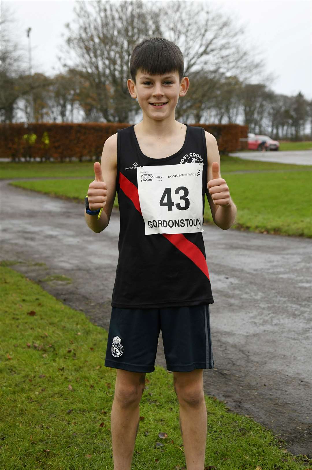 First place winner in the Under 13 Boys race was Robbie Welsh from Ross County Athletics Club. Picture: Beth Taylor.