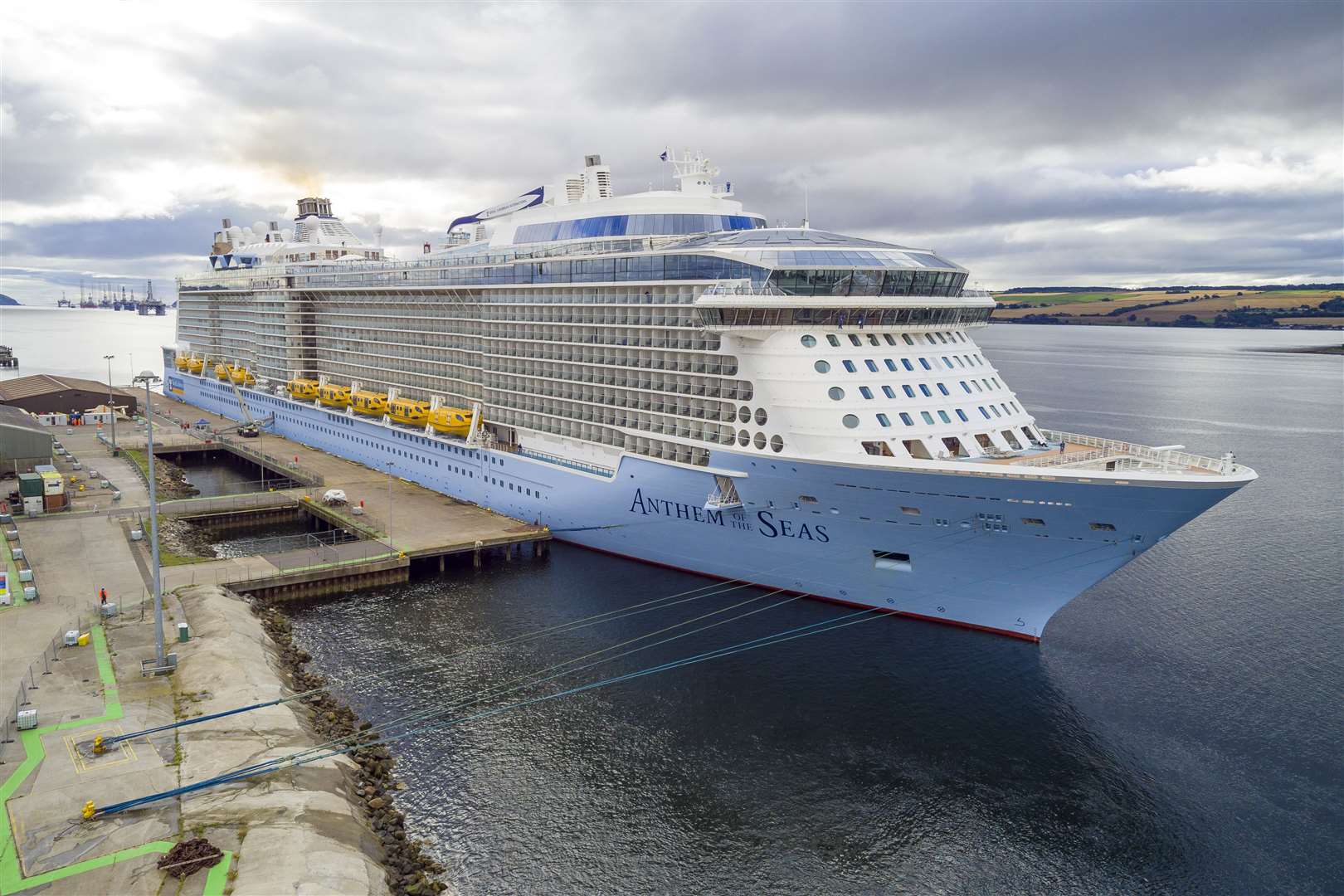 The Anthem of the Seas was among the vessels which brought cruise ship passengers back to the Highlands after last year's enforced break.