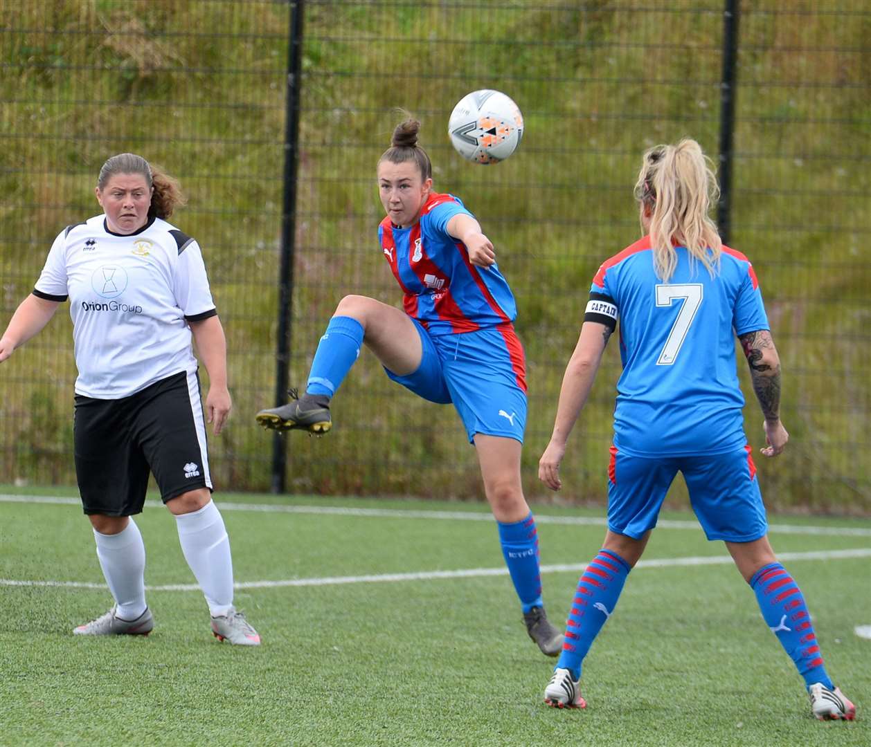 Abbie Mackenzie sees off the danger in defence. Picture Gary Anthony.