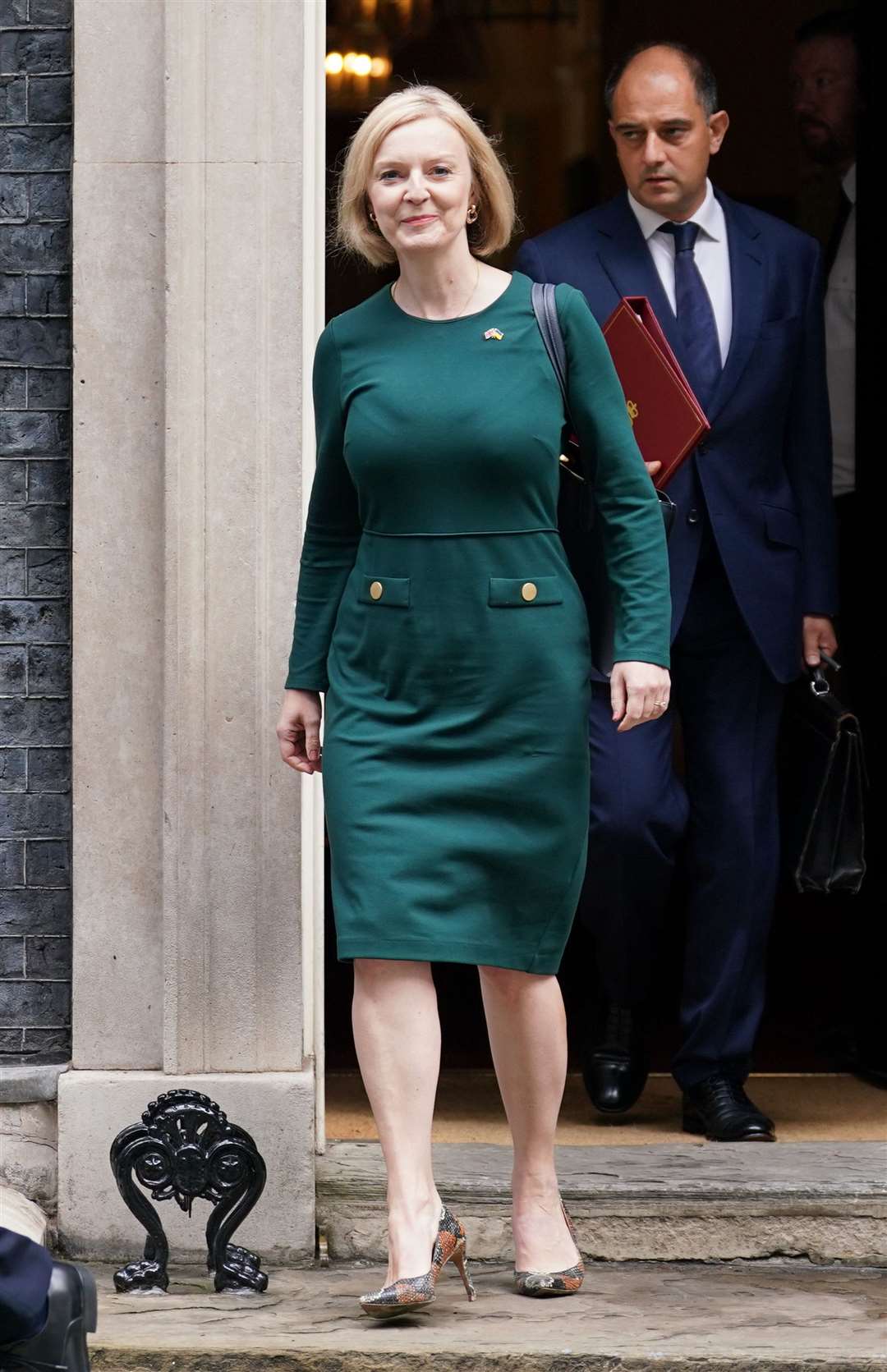 Prime Minister Liz Truss leaves 10 Downing Street for the House of Commons, where she set out her energy plan (Kirsty O’Connor/PA)
