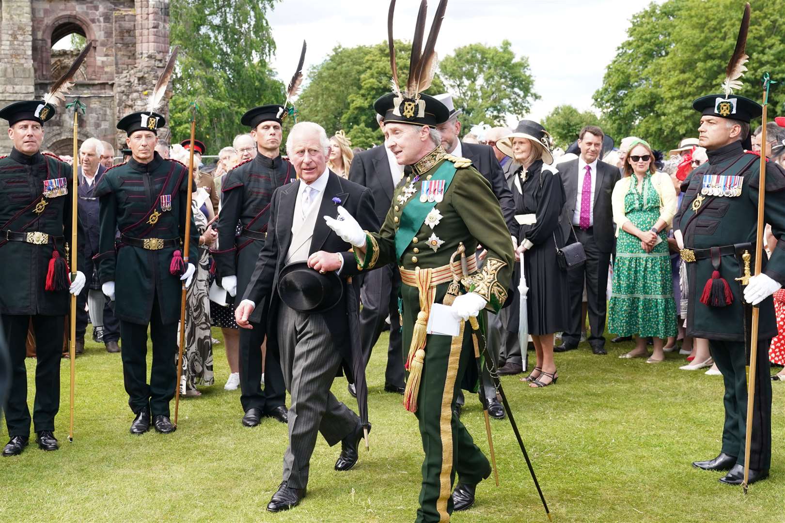The then-Prince of Wales during a garden party at the Palace of Holyroodhouse in 2022 (Jane Barlow/PA)