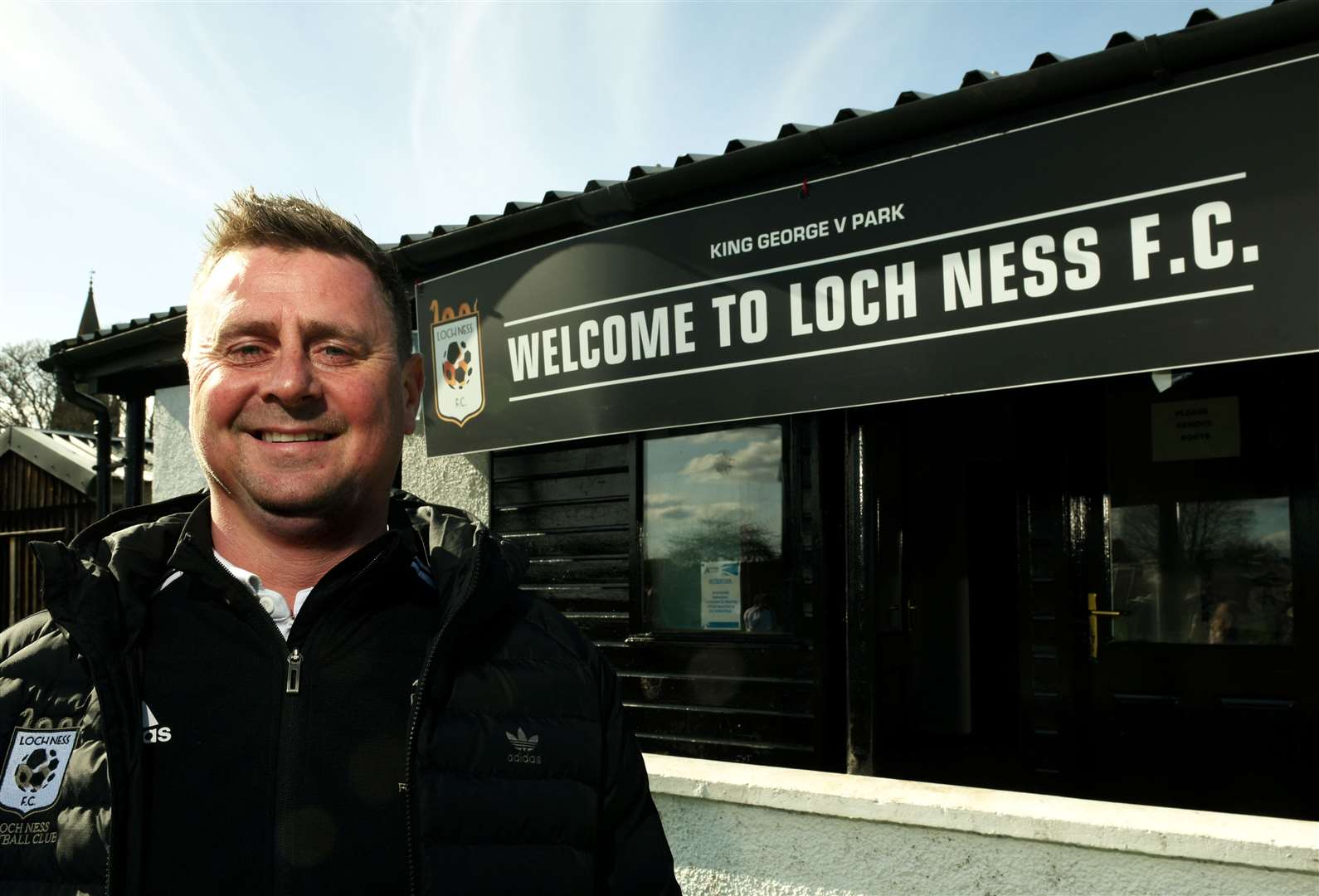 Shane Carling, Loch Ness FC Manager. Picture: James Mackenzie.