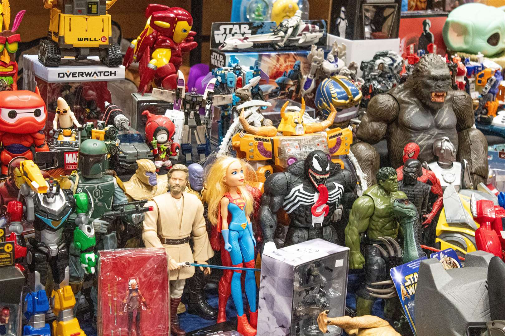 Vintage toys were on sale among a range of affordable trade items. Photo: Niall Harkiss