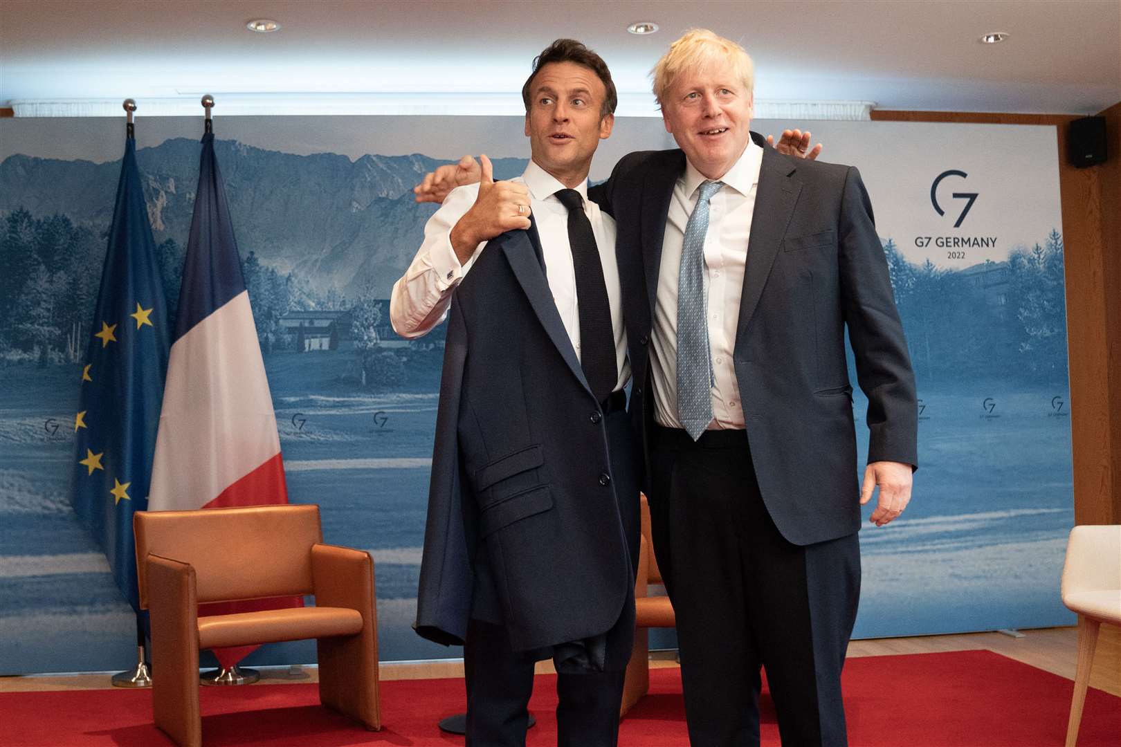 Prime Minister Boris Johnson’s relationship with French President Emmanuel Macron has been described as ‘Le Bromance’ (Stefan Rousseau/PA)