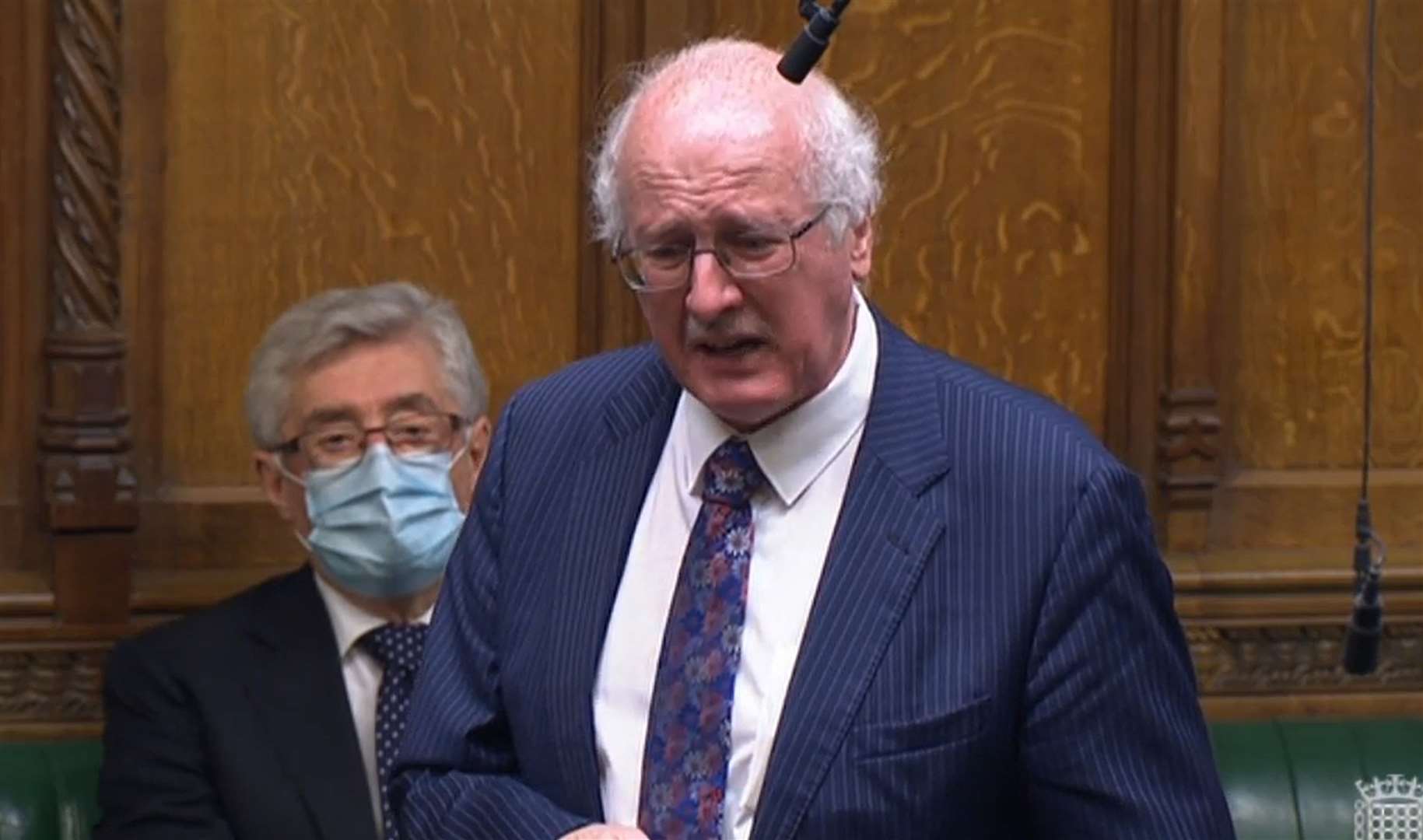 Jim Shannon accused the NI Secretary of trying to bully his party (House of Commons/PA)
