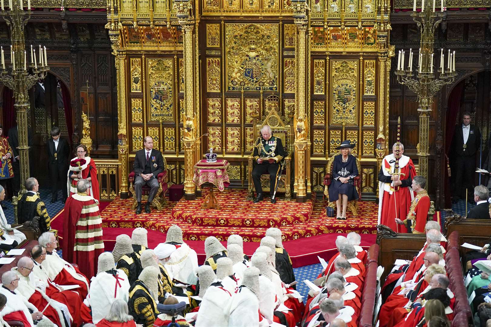 The State Opening of Parliament in 2022 featured a Queen’s Speech read by the then prince of Wales (Arthur Edwards/The Sun/PA)