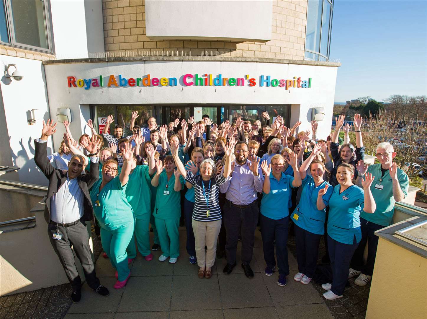 Staff at the Royal Aberdeen Children’s Hospital.