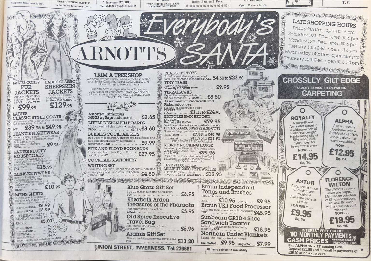 Arnotts department store, which closed in 2003, was the place to go Christmas shopping in 1983.