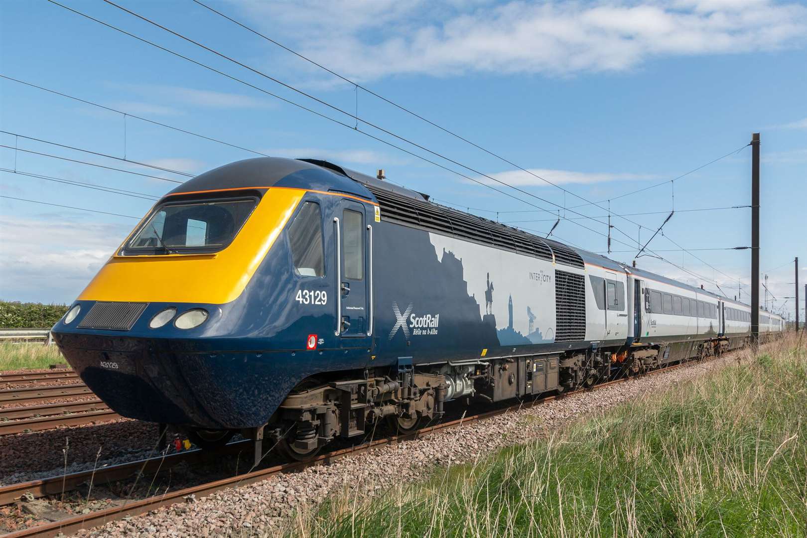 One of the refurbished InterCity 125s that ScotRail has taken delivery of.