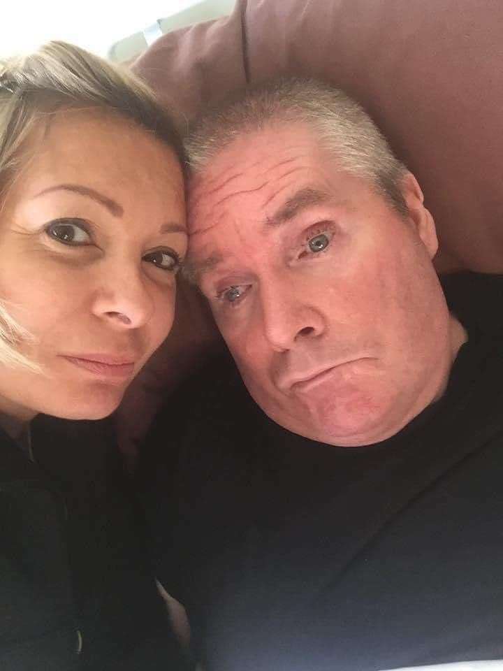 Ellie Taylor with husband Paul (London Ambulance Service NHS Trust/PA)