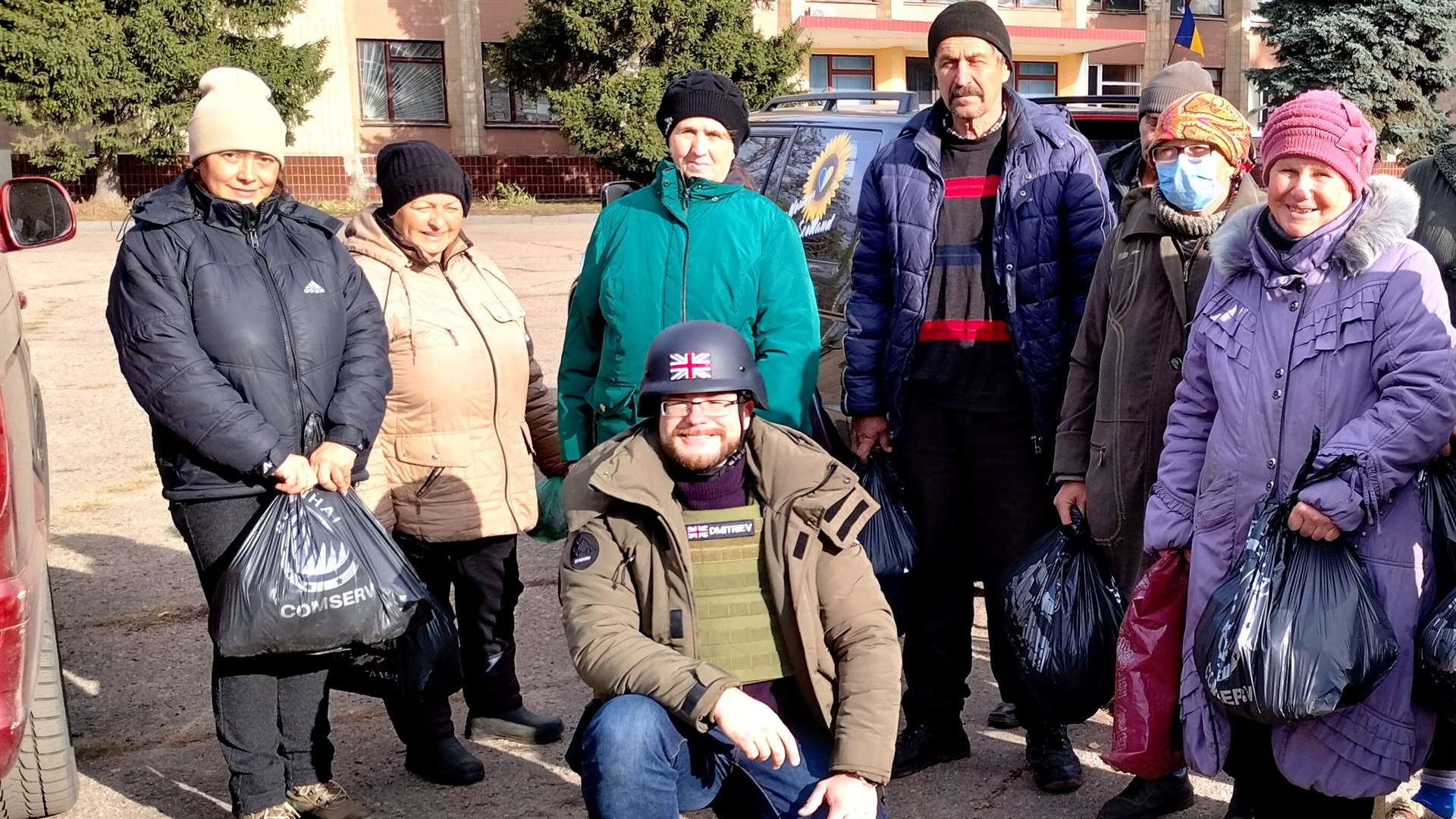 Oleg Dmitriev has delivered aid to 16 frontline towns and villages (Oleg Dmitriev/PA)