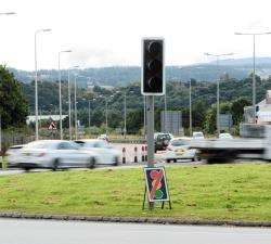 Traffic lights on the Longman roundabout should be fixed today