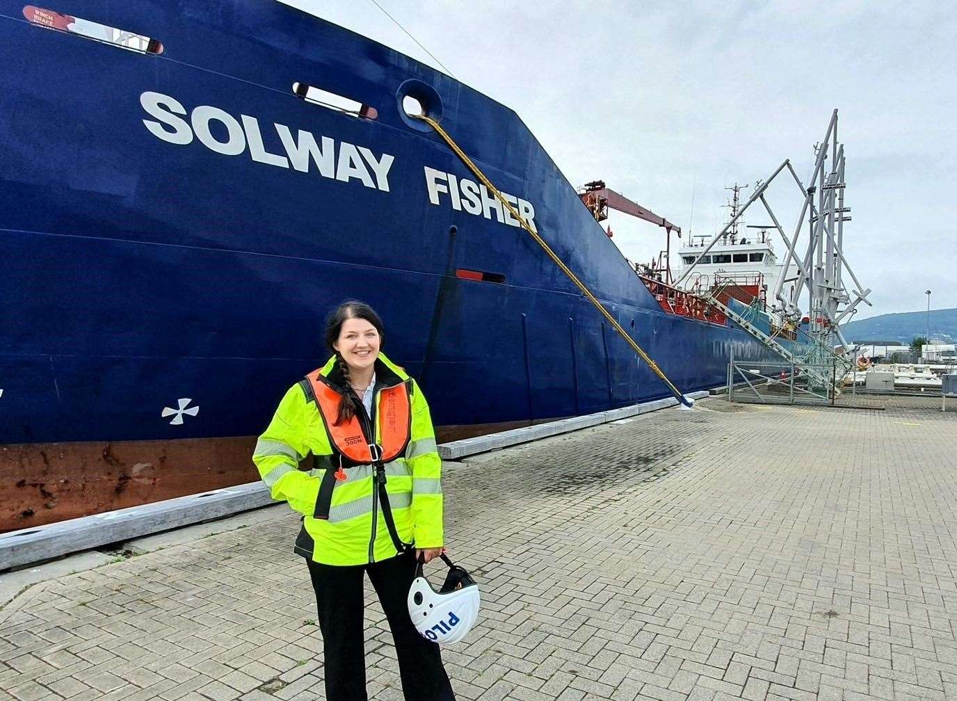 Stephanie Smth is new deputy harbour master at the Port of Inverness.
