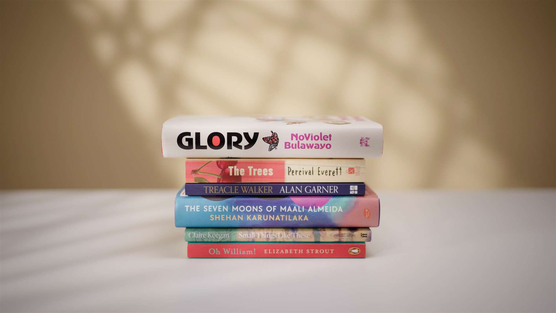 The six books on this year’s shortlist for the 2022 Booker Prize (Booker Prize/PA)