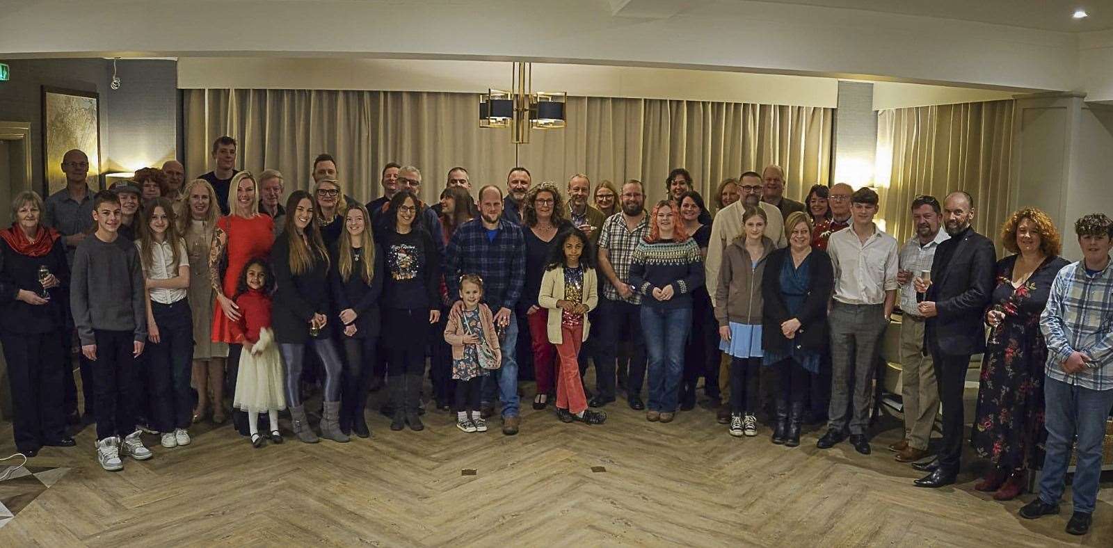 The team of volunteers during their social gathering at the Clansman Hotel. Picture: RNLI Loch Ness.