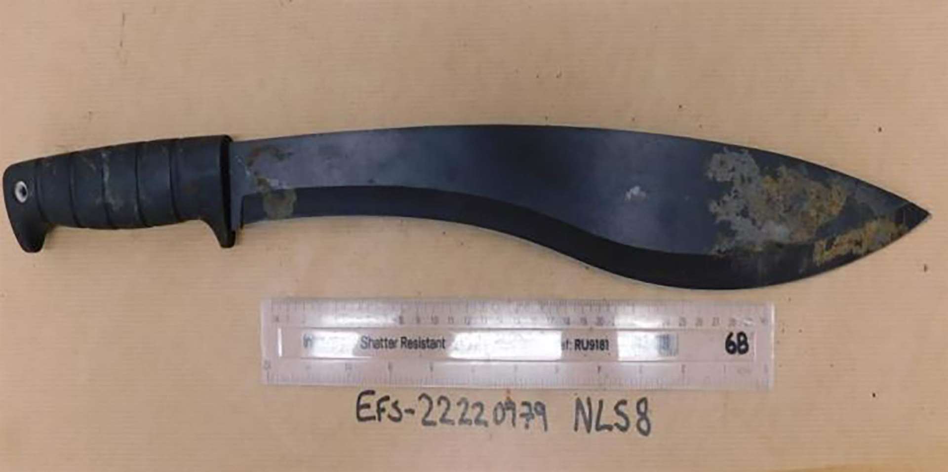 One of two weapons recovered as part of the investigation by Northumbria Police into the death of Gordon Gault (Northumbria Police/PA)
