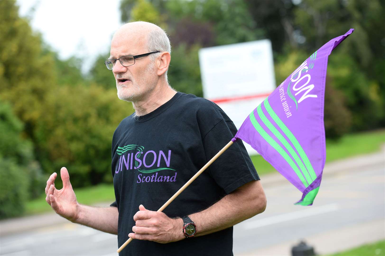 Unison rep Adam Palmer. Picture: Gary Anthony