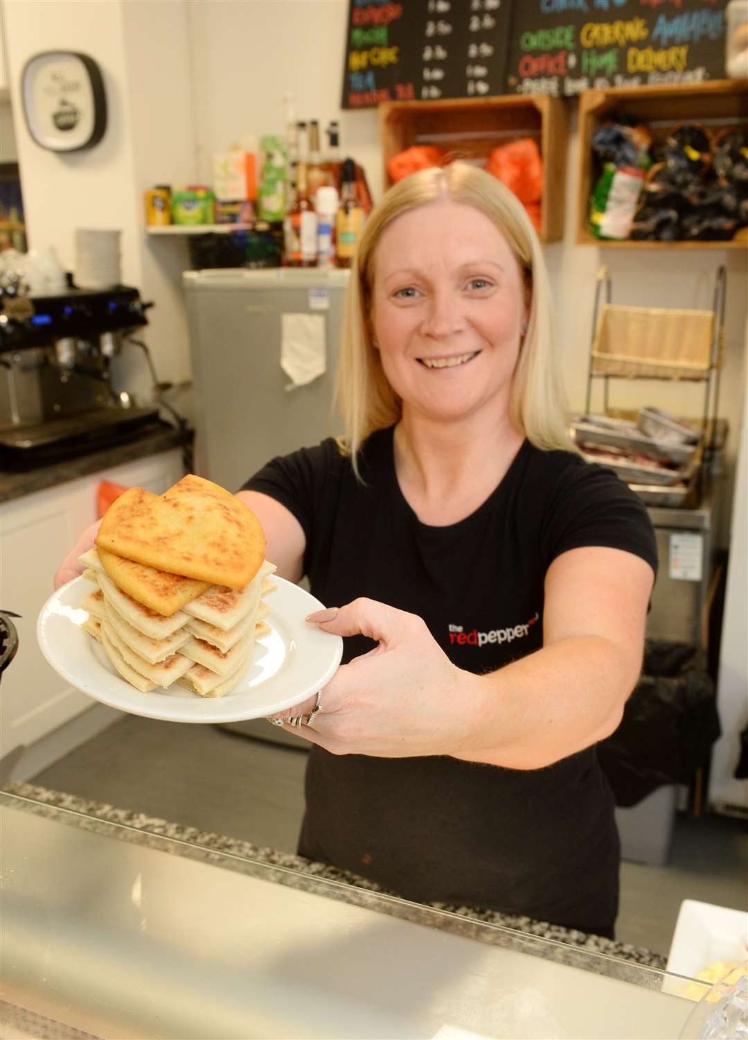 Sarah Robertson of Red Pepper with her tattie scones.