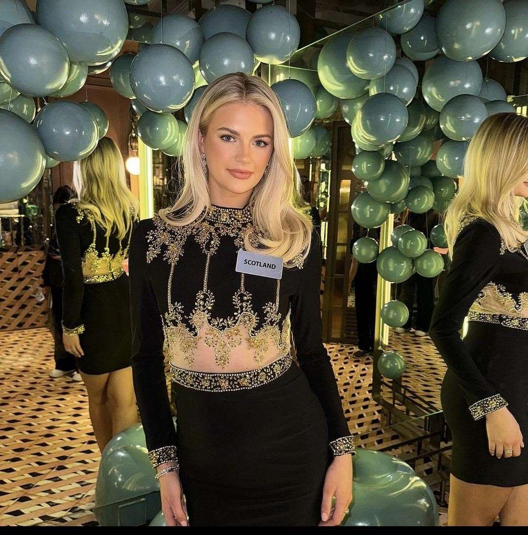 Chelsie at the Miss World pre-welcome dinner. Picture: Chelsie Allison.