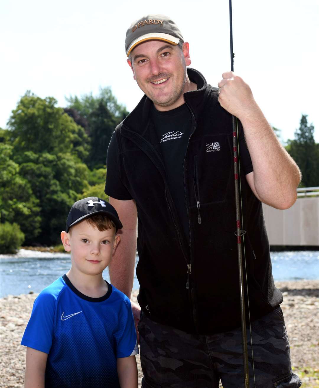 Finn and Ally Henderson went fishing. Picture: James Mackenzie