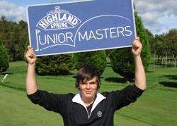 Nairn golfer Alasdair Baird following his win at the Highland Spring Junior Masters regional final