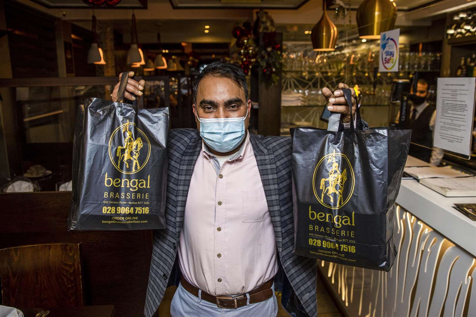 Luthfur Ahmed of Bengal Brasserie in south Belfast will open on Christmas Day for those in need (Liam McBurney/PA)