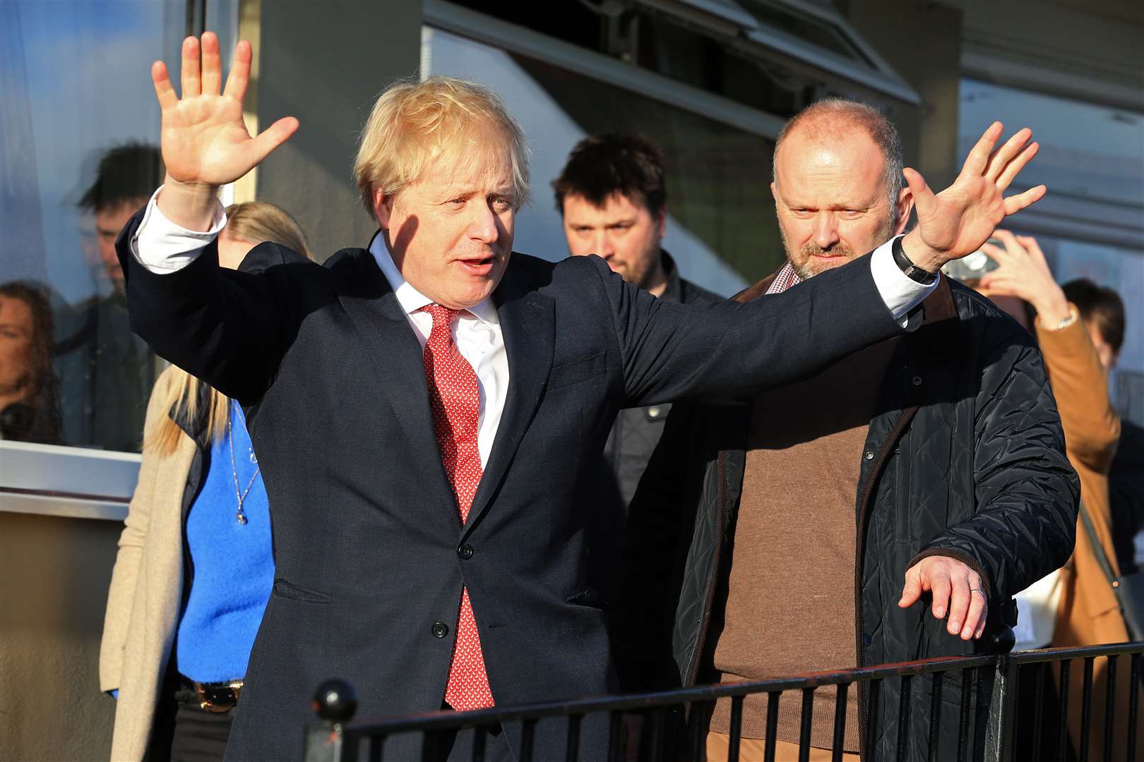 Prime Minister Boris Johnson visited Sedgefield after his election victory in 2019 – one of a number of his gains in the North East (Lindsey Parnaby/PA)