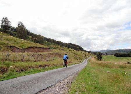 Heading towards Tomich on the single-track loop beyond Cannich.