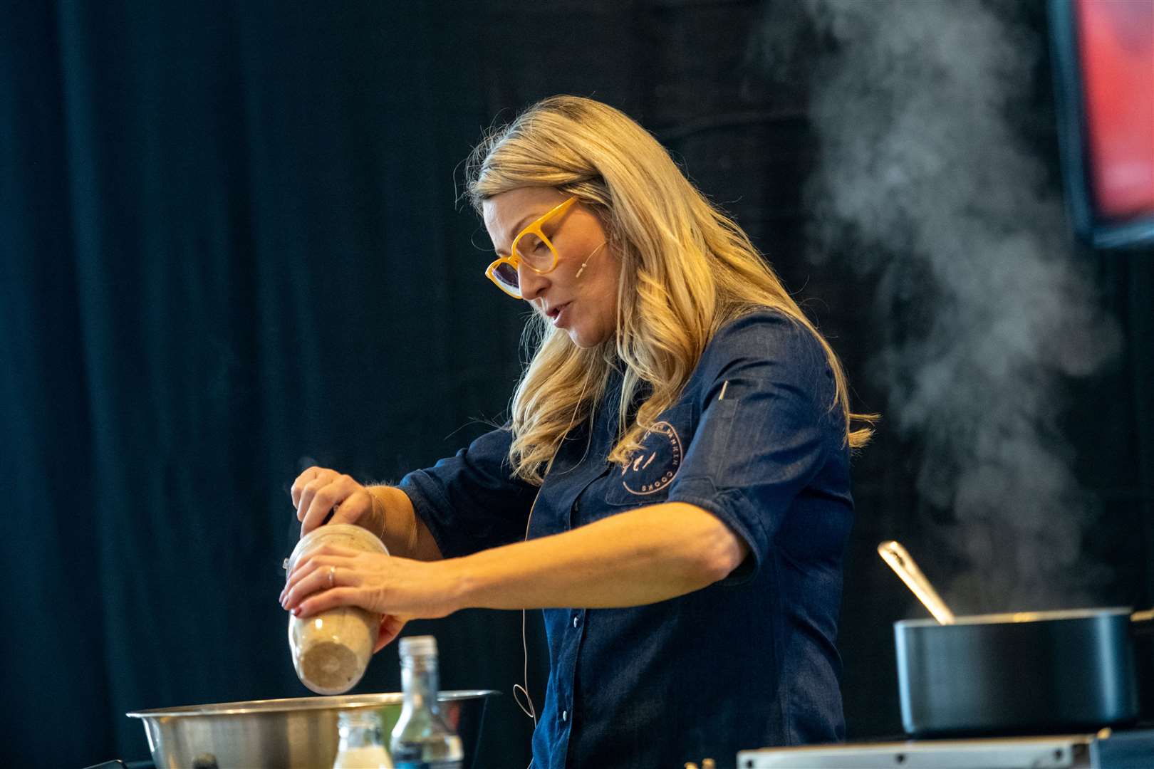 Sarah Rankin did a live cooking demonstration at the Taster of Inverness event
