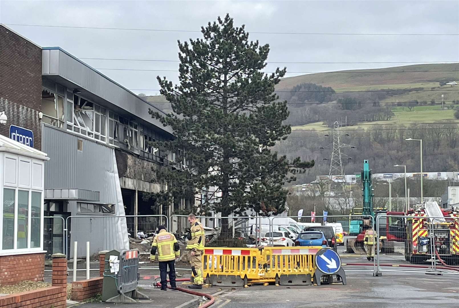 Investigations are continuing at the site of the explosion (Claire Hayhurst/PA)