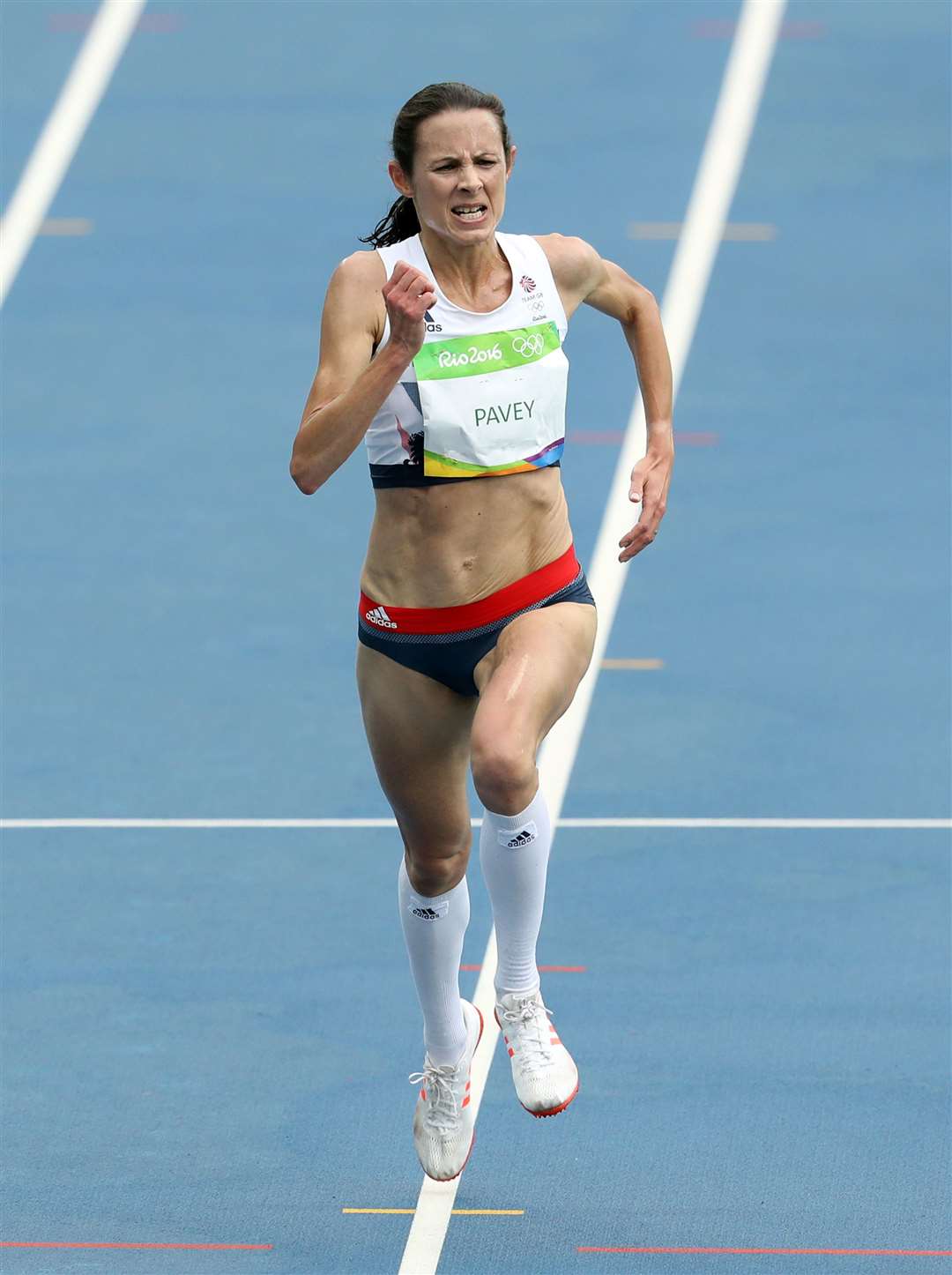 Jo Pavey competing in the Rio Olympics 10,000 metres. Picture: Martin Rickett/PA